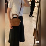 Сумка Celine в стиле боулинг, ретро и модная сумка, которую можно носить в руке 