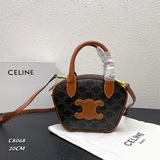 Сумка Celine в стиле боулинг, ретро и модная сумка, которую можно носить в руке 