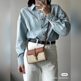 Новинки весны | CELINE SOFT 16 мини-сумка из гладкой кожи с тканевым плечевым ре