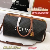 Новая большая сумка из парусины и кожи VOYAGE от CELINE Большая сумка из хлопков