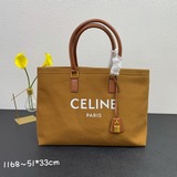 Celine Оригинальная сумка-тоут из парусины для пляжа с оригинальной фурнитурой и