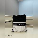 Такая же, как у Дженни! Нейлоновый рюкзак Chanel в черно-белом цвете. Этот рюкза