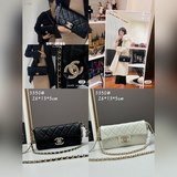 Новая сумка Chanel с жемчужной застежкой в форме багета. Новая сумка из овечьей 