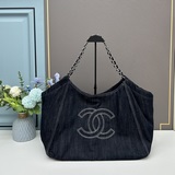 Chanel Denim Camellia Underarm Tote Bag [chanel] Chanel 2023 модный тренд, модны