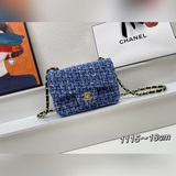 Новейшая модель Chanel, мягкая шерсть： светло-золотистая металлическая цепочка и