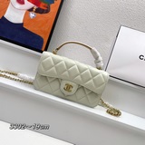 Chanel 2023 Кожаная сумка в стиле «маленький шарф» с цепочкой и ремешком через п