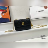 chanel： 2023 Цепочка любви, маленькая сумка： матовая текстура в форме сердца выз
