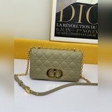 Средняя сумка Di.or Caro размером 25,5 см изготовлена из кожи бычьего рога и укр