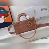 Верхний слой овечьей кожи, Dior 2023, новый размер, маленькая сумка Lady D-Joy, 