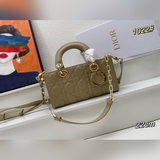 Верхний слой овечьей кожи, Dior 2023, новый размер, маленькая сумка Lady D-Joy, 