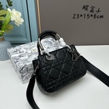 Комплект Lady Dior Модная сумка из кожи с простеганным узором в виде крупной кле