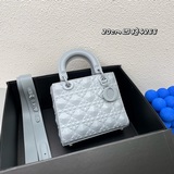 В комплекте： четыре ячейки, Lady Custom Dior, матовая кожа с рельефным узором в 