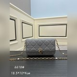 В комплекте с коробкой, сумка для мобильного телефона Lady Dior, синяя с золотой