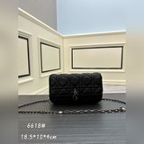 В комплекте с коробкой, сумка для мобильного телефона Lady Dior, синяя с золотой