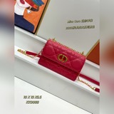 # KK0069#MISS CARO Мини-сумочка из черной кожи с крупным плетеным узором.