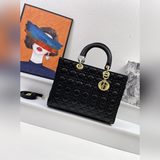Большой dior lady с семью застежками/сумка lady dior, 32 см.