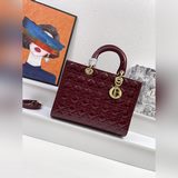 Большой dior lady с семью застежками/сумка lady dior, 32 см.