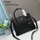 PRADA 2756# Оригинальный верхний слой кожи с крестообразным узором, изготовлен с