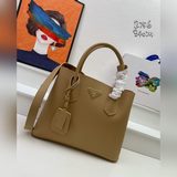 PRADA 2756# Оригинальный верхний слой кожи с крестообразным узором, изготовлен с