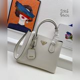 PRADA 2756# Оригинальный верхний слой кожи с крестообразным узором, изготовлен с