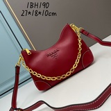 Дебют PRADA, король бестселлеров (кожаный ремень + цепочка через плечо), модная,