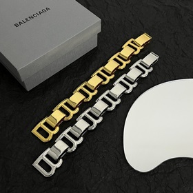 Браслет Balenciaga из Парижа, простой и элегантный, с богатым зол
