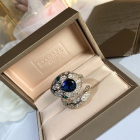 181  87 V Gold Edition BVLGARI Большой кольцо сапфиром в форме 