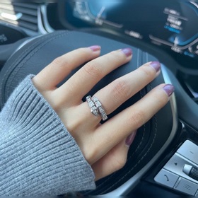 【Bvlgari】 Кольцо с бриллиантами в форме змеи ~ Популярная версия 