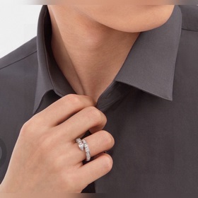 【Bvlgari】 Кольцо с бриллиантами в форме змеи ~ Популярная версия 