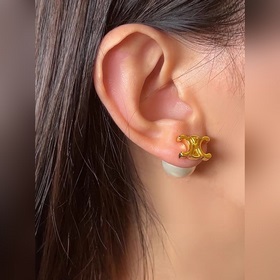 Celine 2023 новые серьги RECLOUS новинка. Простые и модные серьги
