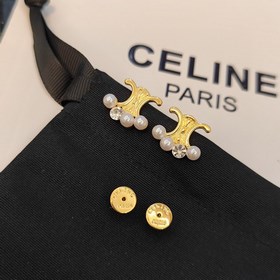 1880 Celine Новые серьги с бахромой, кристаллами жемчужинами в ф