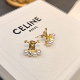 1880 Celine Новые серьги с бахромой, кристаллами жемчужинами в ф