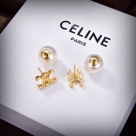 1880130 Celine 2023 новые серьги RECLOUS новинка. Простые и модны