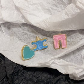 Celine Трикотажные серьги сердечками от Celine. Можно носить по-р