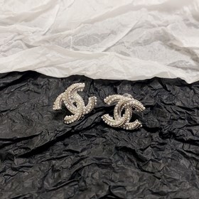 Новые модели 2023 года [Chanel] Серебряные серьги с маленькими же
