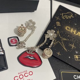 Chanel цветочный горшок с двойным C-образным кисточкой и бриллиан