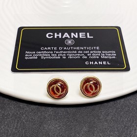 Новые серьги Chanel в стиле ретро красного цвета 2023 года. С пер