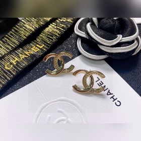Chanel подержанные серьги с двойным логотипом. Оригинальная копия