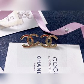 Chanel подержанные серьги с двойным логотипом. Оригинальная копия