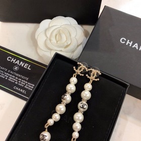 Новые серьги Chanel из чистого серебра 925 пробы с латунными элем