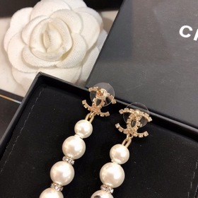 Новые серьги Chanel из чистого серебра 925 пробы с латунными элем