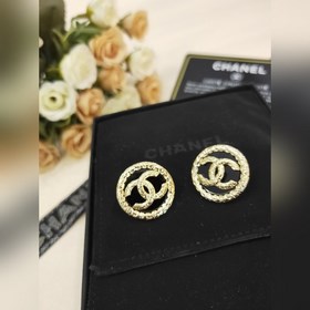 188030 Популярный товар Chanel, новейшая модель черных сережек-ко