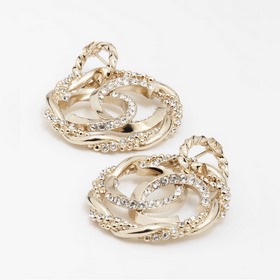 Новинка： серьги-гвоздики Chanel Новинка Chanel c2 двойные серьги-