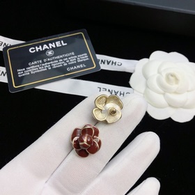 Новые серьги Chanel из серебра 925 пробы с латунными штифтами, со