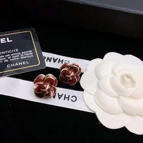 Новые серьги Chanel из серебра 925 пробы с латунными штифтами, со