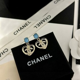Chanel подержанные серьги с двойным логотипом. Оригинальная копия