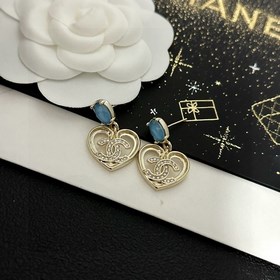 Chanel подержанные серьги с двойным логотипом. Оригинальная копия