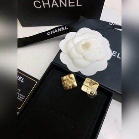 Серьги без проколов Chanel, новинка, классический ромбовидный узо