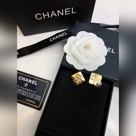 Серьги без проколов Chanel, новинка, классический ромбовидный узо