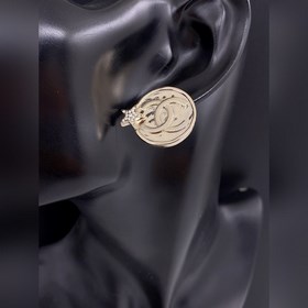 Chanel Новейшие круглые серьги-гвоздики в форме пятиконечной зве